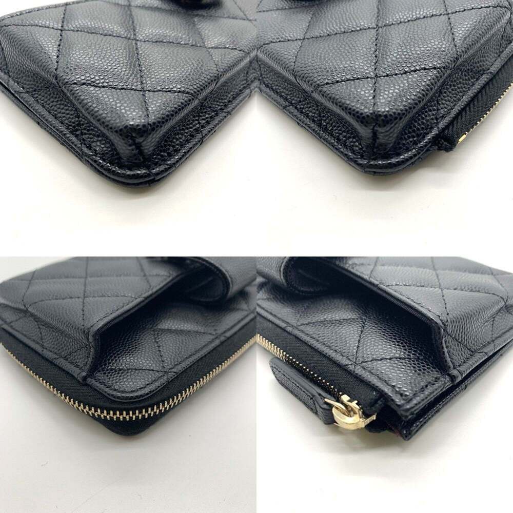 CHANEL Black Caviar Leather Pouch - Picture 3 of 6